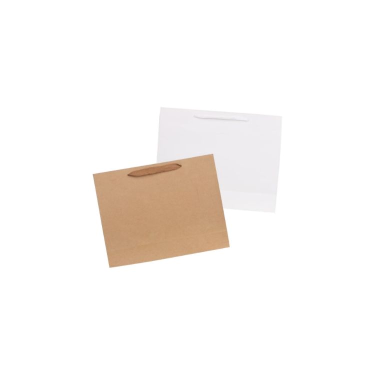 Picture of Small Crosswise Paper Bag with Rope Handle(180 x 140 x 80mm)