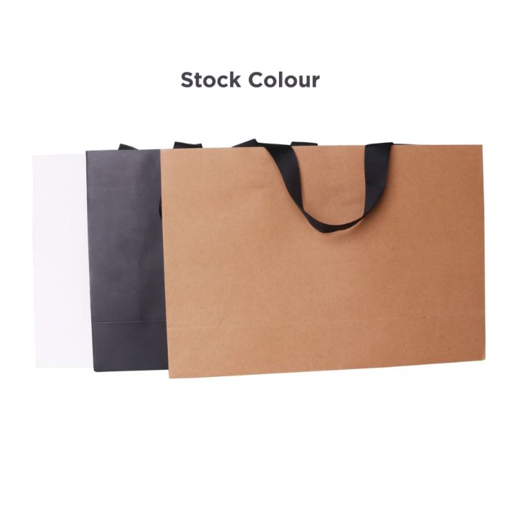 Picture of Large Paper Bag with Flat Handle(380 x 270 x 120mm)