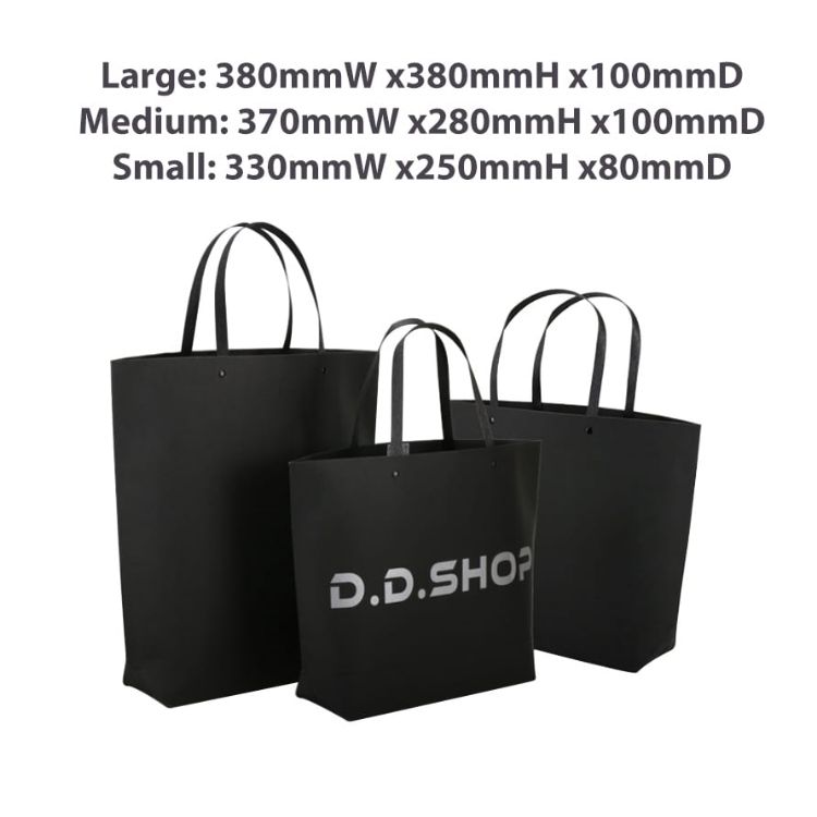 Picture of Small Black&White Boutique Paper Bag(330 x 250 x 80mm)