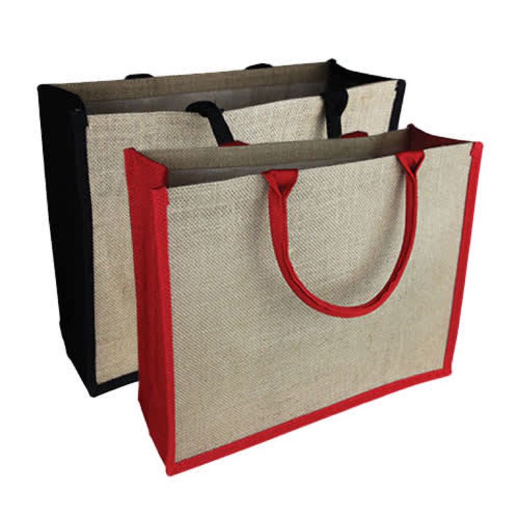 Picture of Coloured Jute Tote Bag