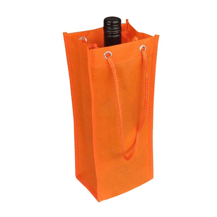 Picture of Non Woven Single Bottle Bag with Rope Handle