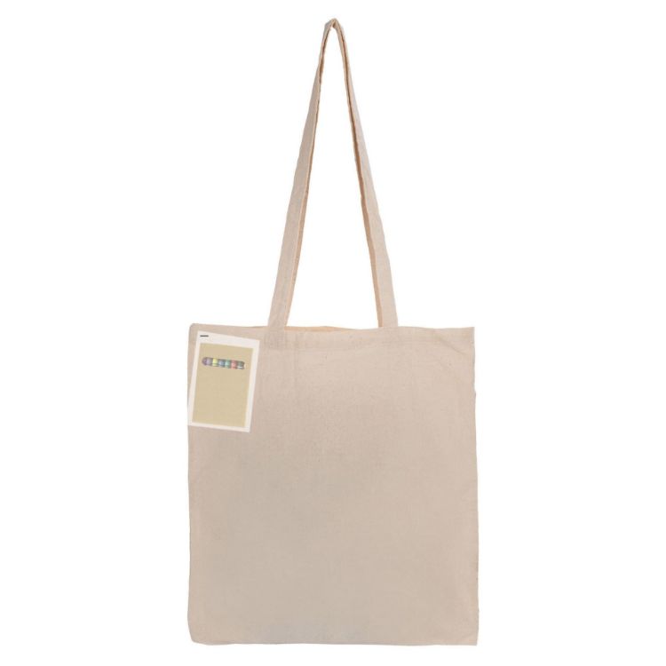 Picture of Colouring Long Handle Calico Shopper