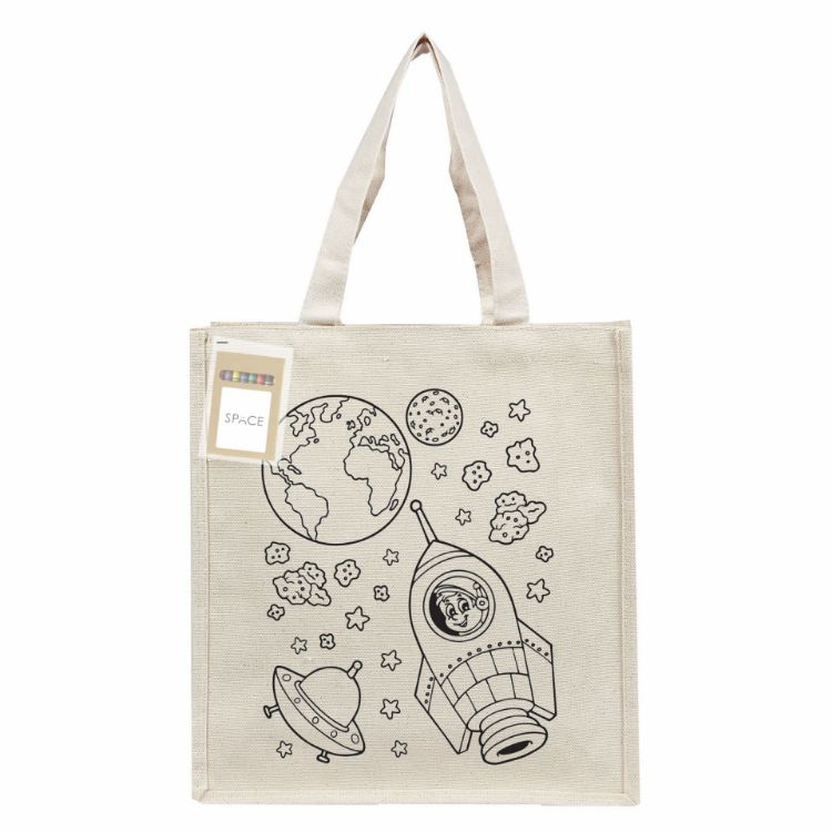 Picture of Colouring Executive Canvas Tote Bag