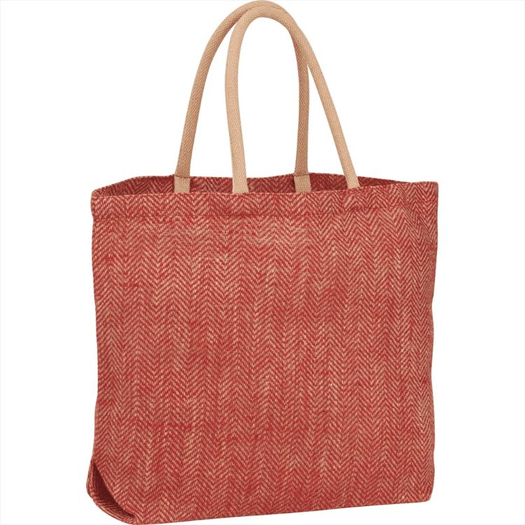 Picture of Herringbone Jute Tote 29L