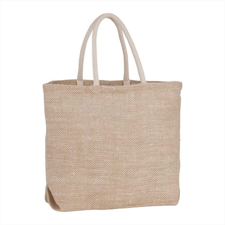 Picture of Herringbone Jute Tote