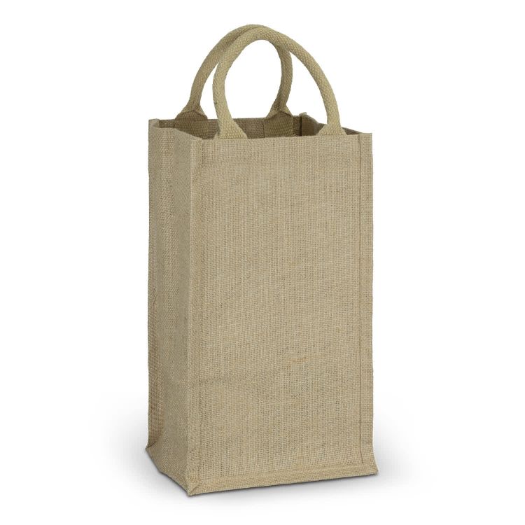 Picture of Jute Four Bottle Wine Carrier