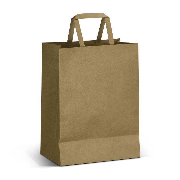 Picture of Large Flat Handle Paper Bag Portrait