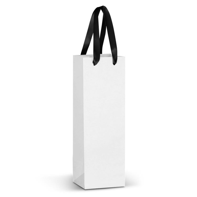 Picture of Champagne Ribbon Handle Paper Bag - Full Colour