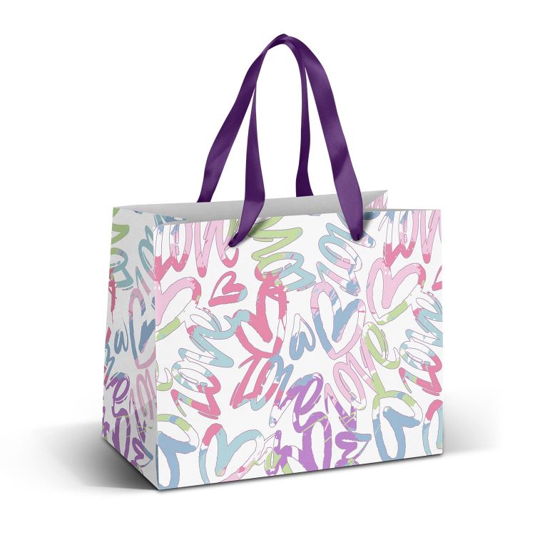 Picture of Medium Ribbon Handle Paper Bag - Full Colour